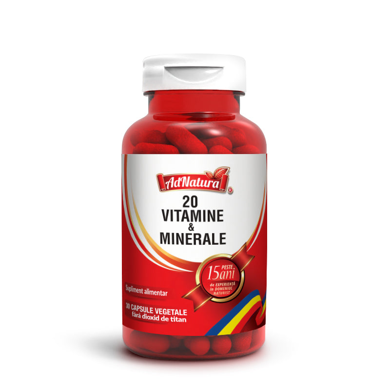 20 Vitamine și Minerale