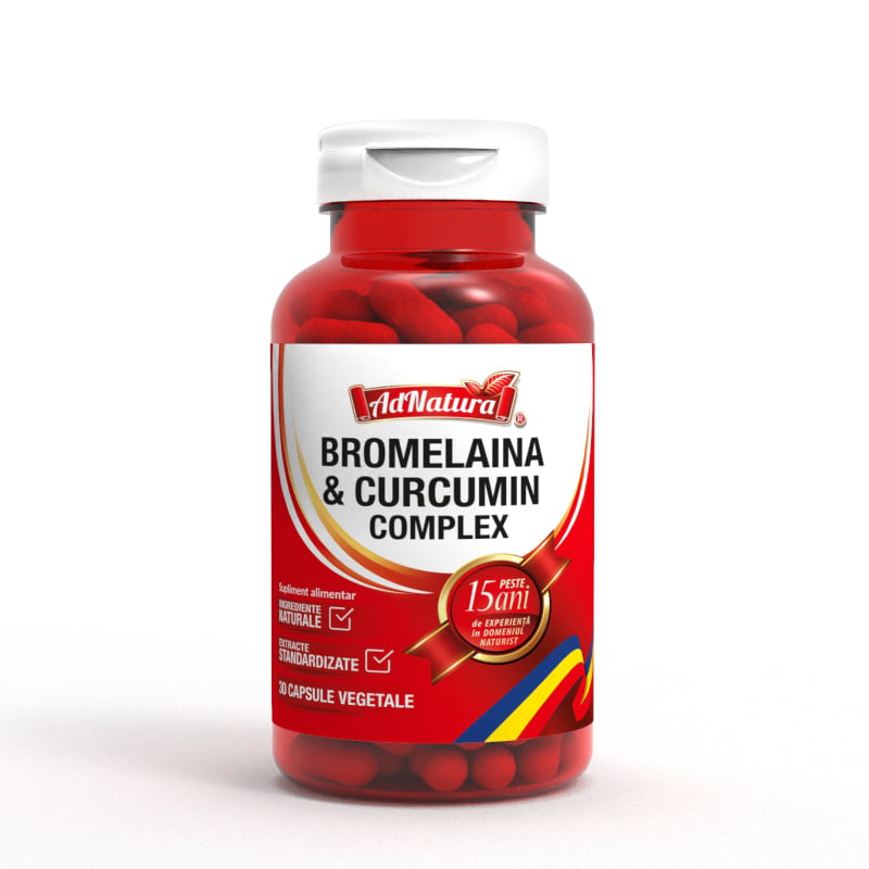 Bromelaină & Curcumin Complex