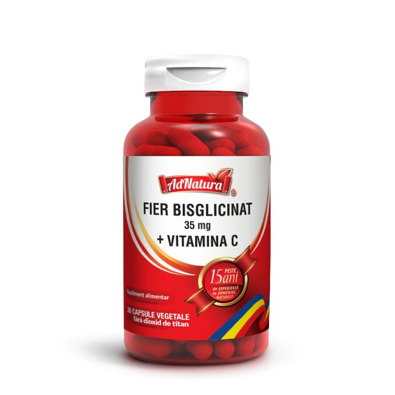 Fier (bisglicinat) 35mg + Vitamina C