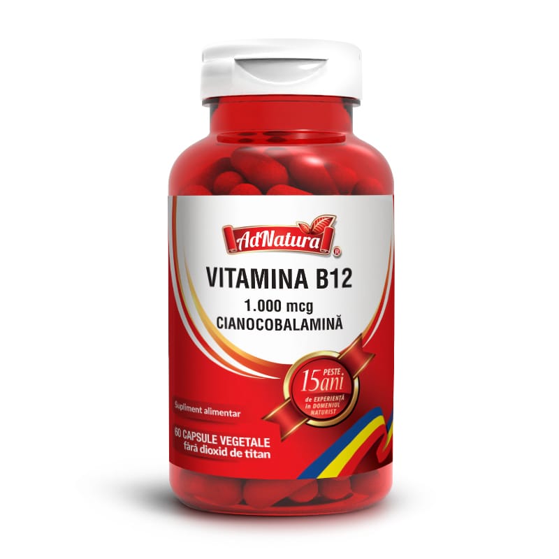 Vitamina B12 1000mcg Cianocobalamină