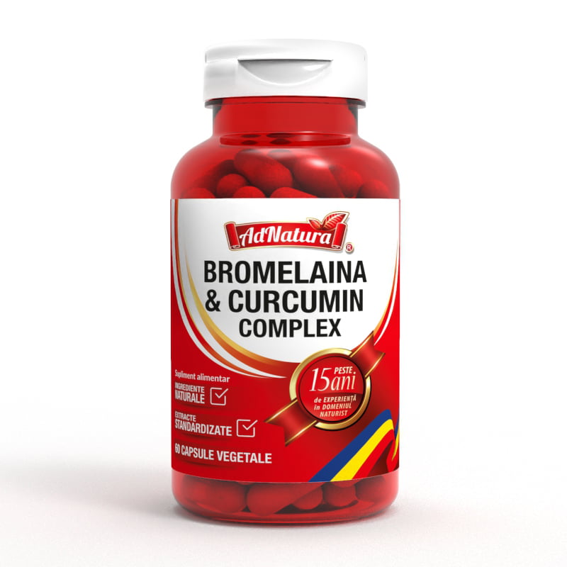 Bromelaină & Curcumin Complex